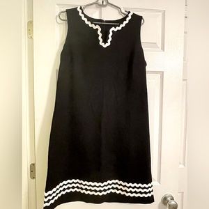 Talbots size 12 sleeveless black dress